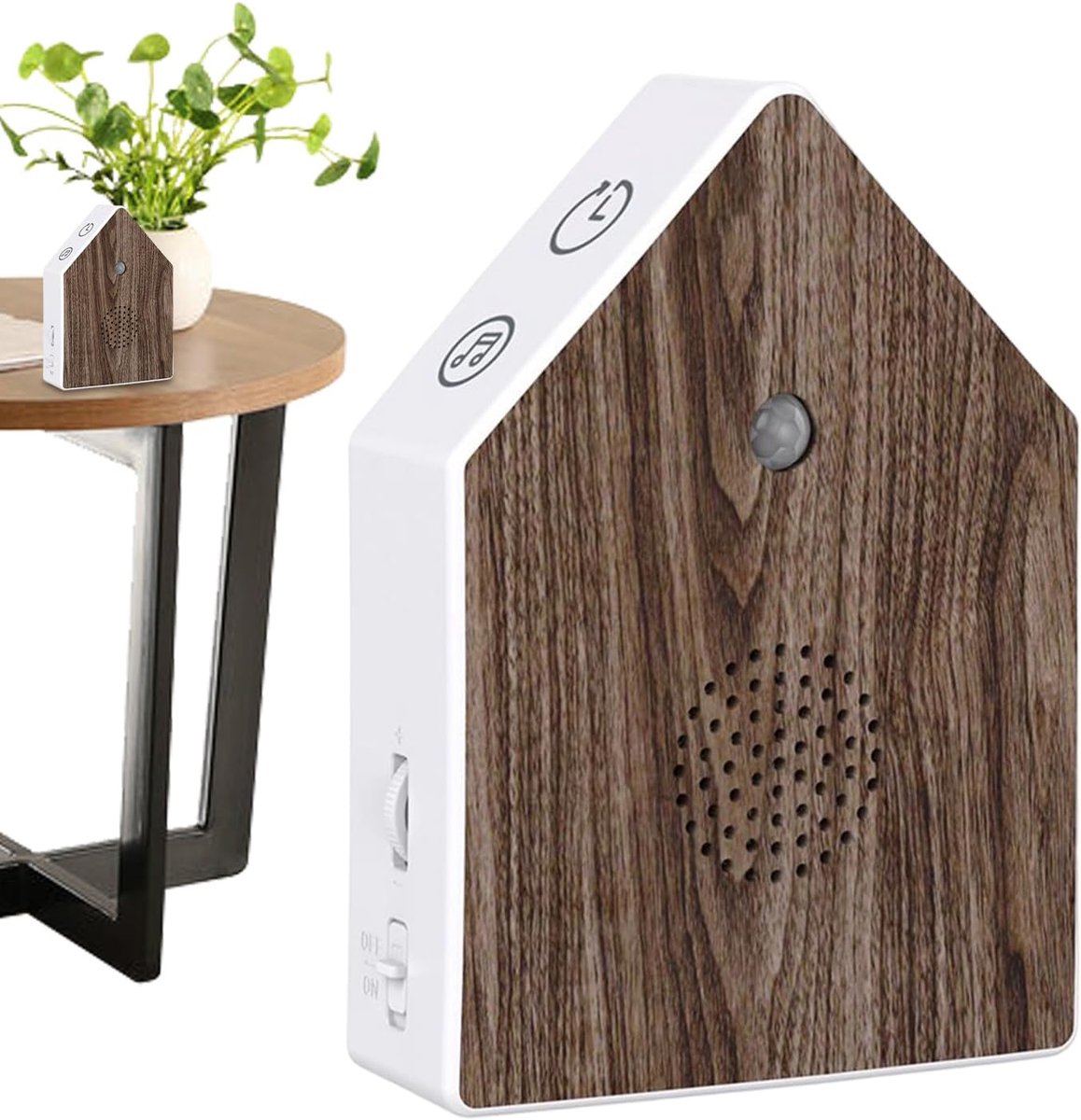 Geluidsmachine - Ontspanningsspeaker - Slaap Verbeteren - Bewegingssensor - 16 x 14 x 1 cm - Wit