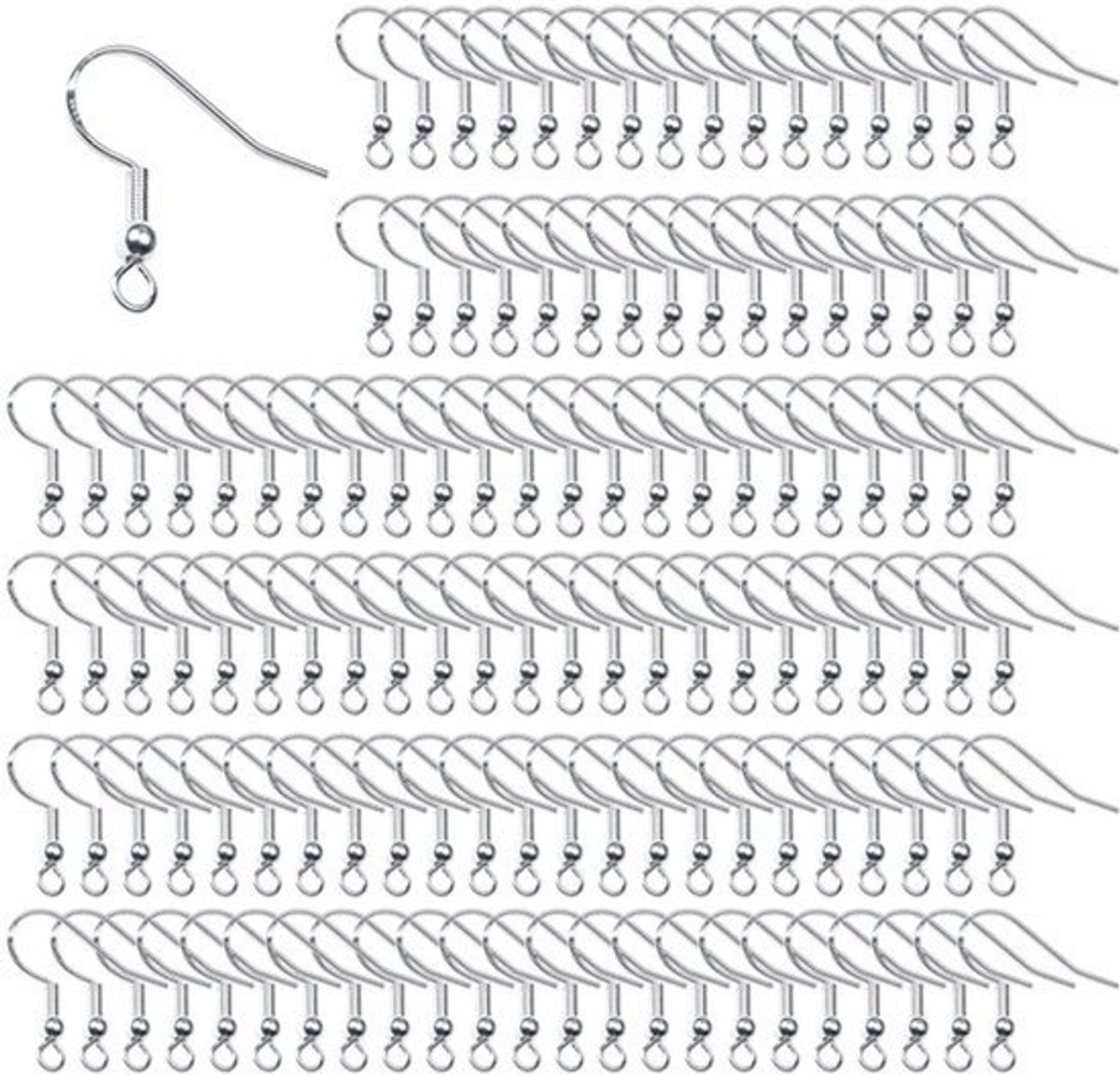 Shopcentral - Earring Hooks - 100 Stuks - Geschikt voor Diy Sieraden