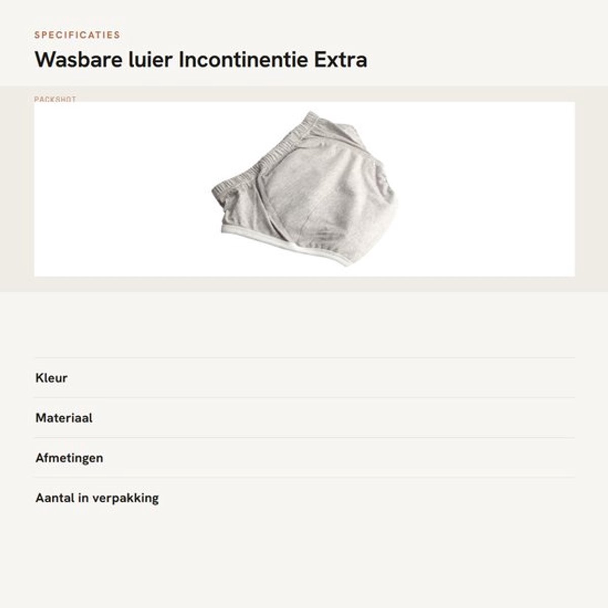 Dailygoods- Wasbare Luier - Incontinentiebroekjes Volwassenen - Extra Absorberend