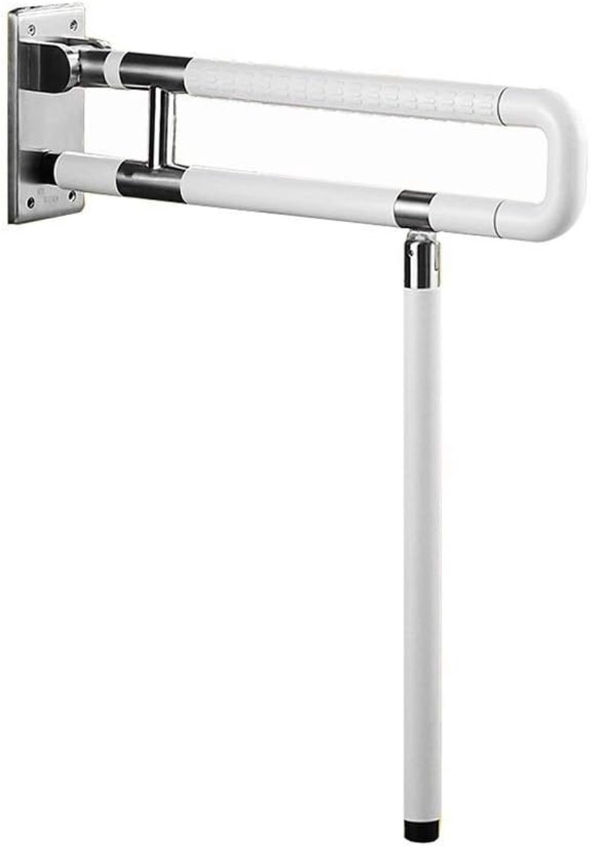 Veiligheidsbeugel Douche - Badkamergreep Wandbeugel - Veilige Mobiliteit - Roestwerende Afwerking - 60 cm - Zilver