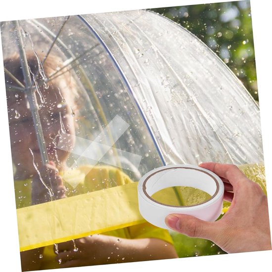 Reparatietape Stof - Waterdichte Plakker - Snelle Herstellingen - Zelfklevend - 3 Stuks - Wit — afbeelding 3