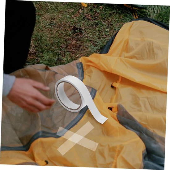 Reparatietape Stof - Waterdichte Plakker - Snelle Herstellingen - Zelfklevend - 3 Stuks - Wit — afbeelding 2