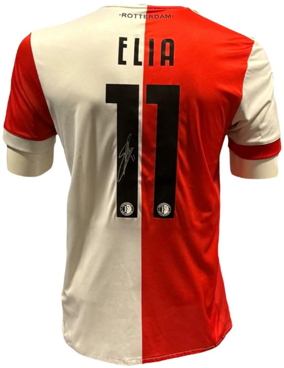 Eljero Elia gesigneerd Feyenoord 17/18 thuis shirt