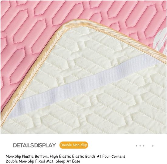 Zomerse Mat - Koelmat Kussensloop - Comfortabel Slapen - Natuurlijke Latex Vulling - 1.5 x 2 meter - C — afbeelding 5