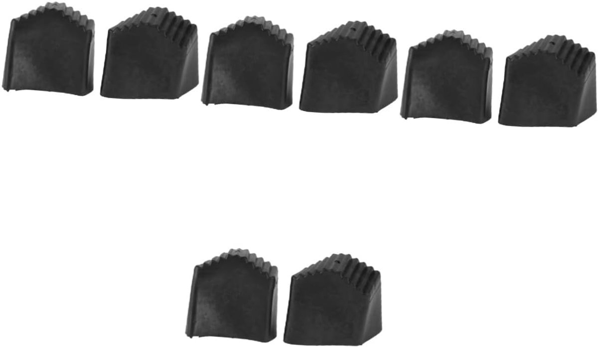 Ladder Voetkussens - Meubelbeschermers - Vloer Beschermen - Antislip Ontwerp - 8 Stuks - Zwart