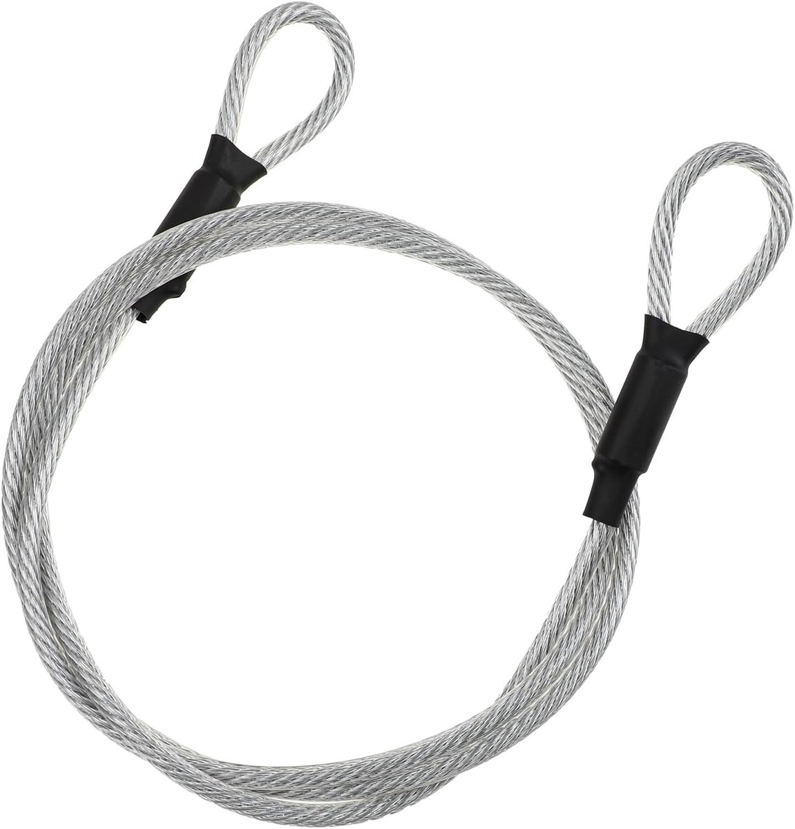 Veiligheidsstaalkabel - Roestvrij staal - 1,2 m lang - 5 mm diameter - Voor Diefstalbeveiliging