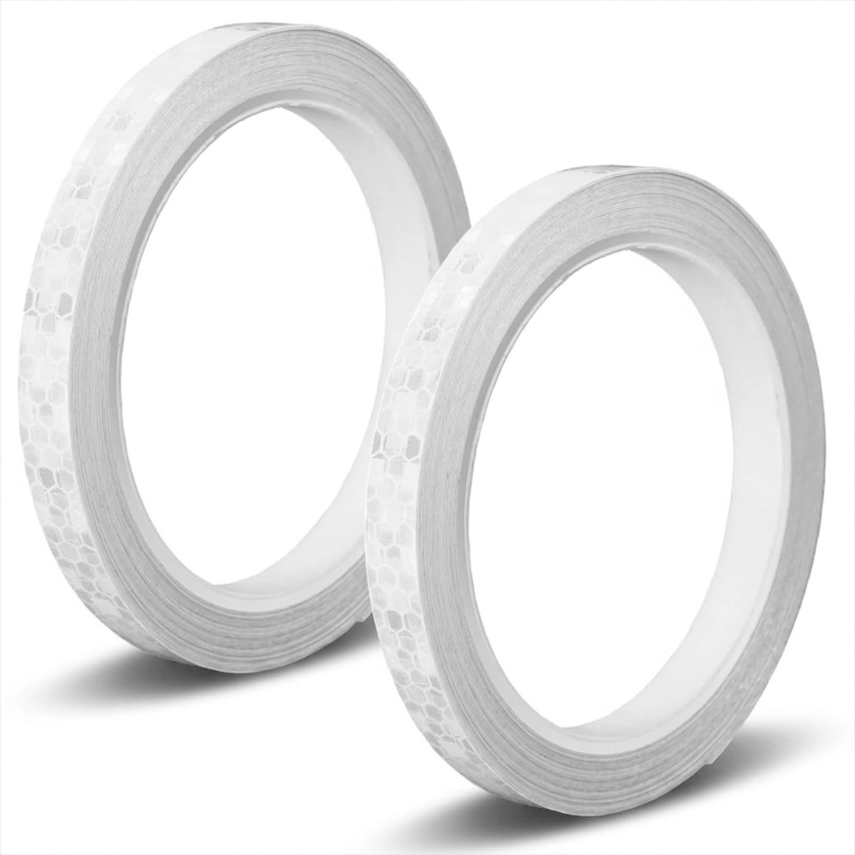 Reflecterende Zelfklevende Tape 10 mm x 8 m - Waterdicht en Intense Waarschuwingsstrip voor Fietsen, Motoren en Veiligheid