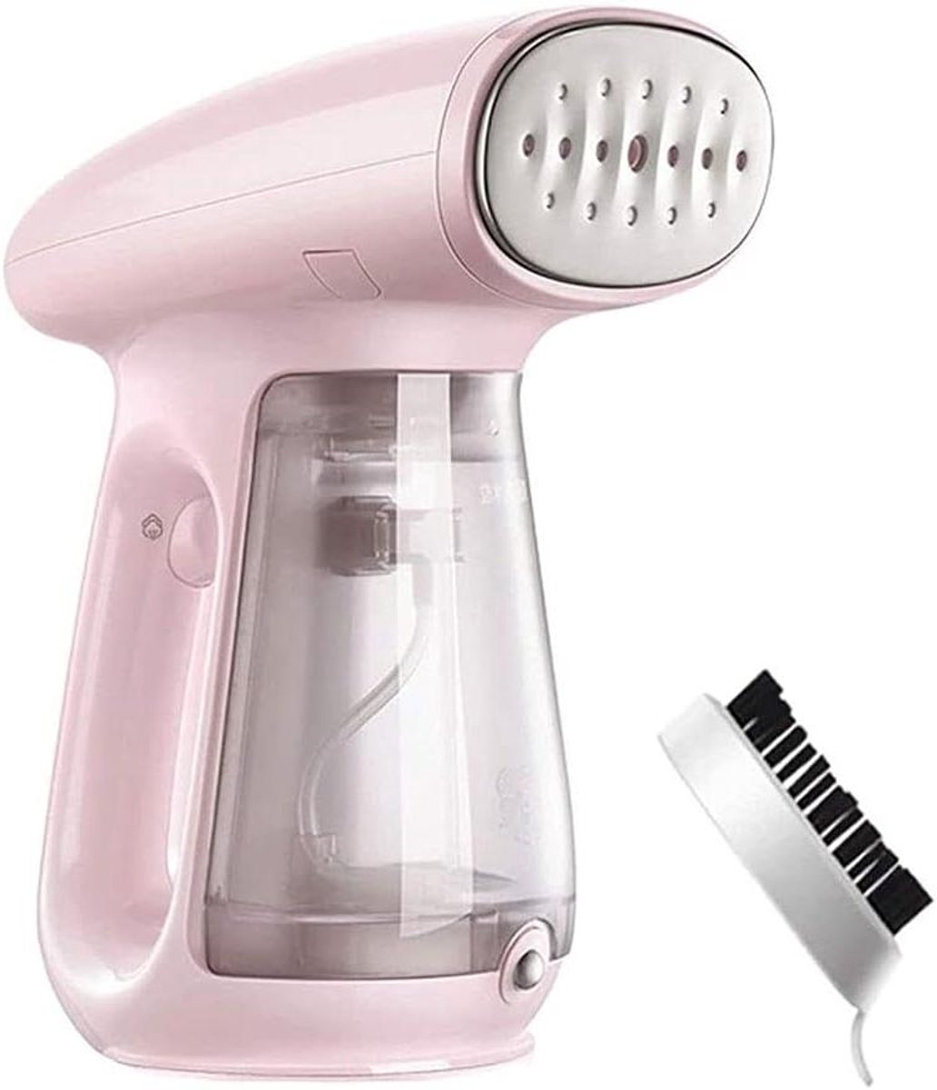 Handheld kledingstomer - Reis stomer - Kleding kreukvrij - Snelle opwarming - 230 ml tank - Roze