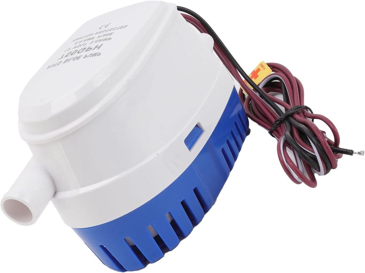 Automatische Lenspomp - Dompelpomp Vlotter - Water Afvoeren - Compacte DC Pomp - 25 M Kop - Zwart