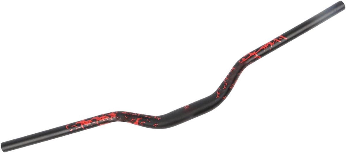 Fiets Stuur - Mountainbike Stuur - Comfortabel Fietsen - Ergonomisch Ontwerp - 780 mm Breed - Zwart Rood