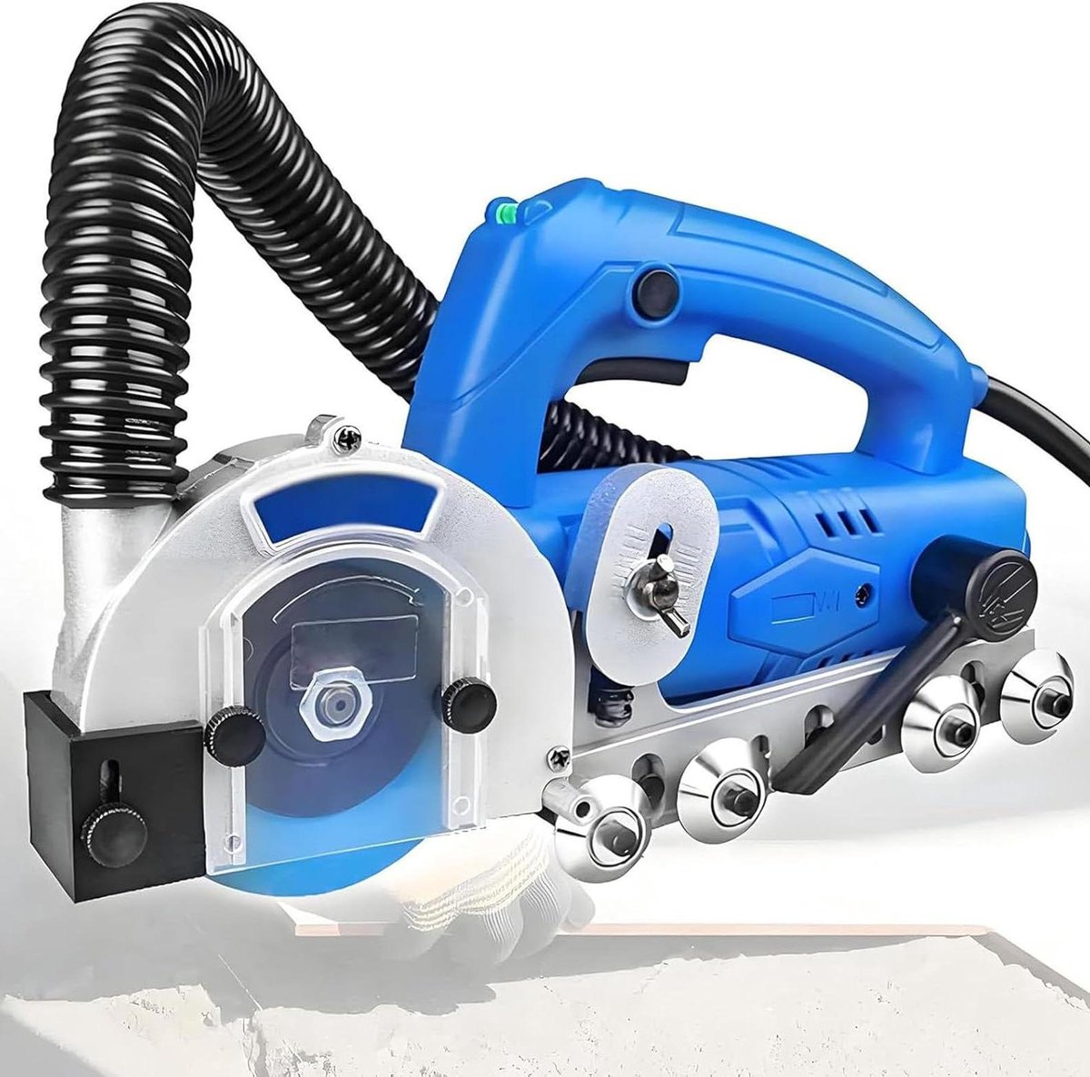Elektrisch voeggereedschap - Tegelreiniger - Naden Reinigen - Zelfzuigend Ontwerp - 1200W - Grijs