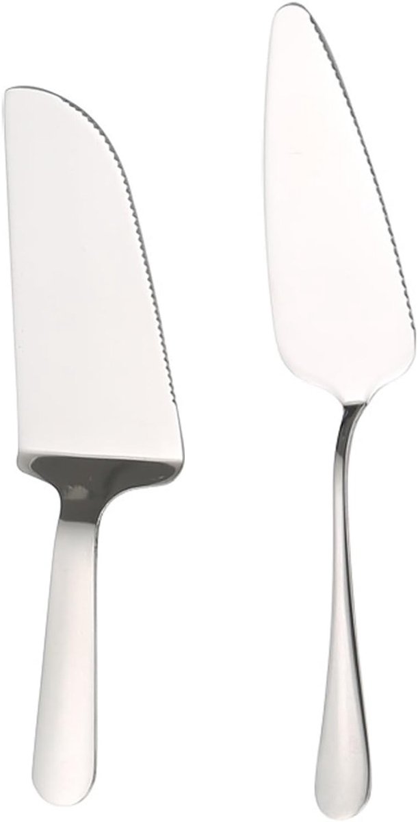 Elegante 2-delige taartscheerset voor nauwkeurig snijden en serveren van taarten, desserts en snacks, ideaal voor professioneel en thuisgebruik