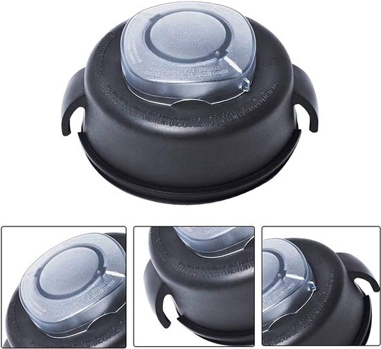 Mixer Deksel - Reserveonderdelen - Keukenapparatuur - Twee Delig - 64 Ounce - Zwart — afbeelding 3