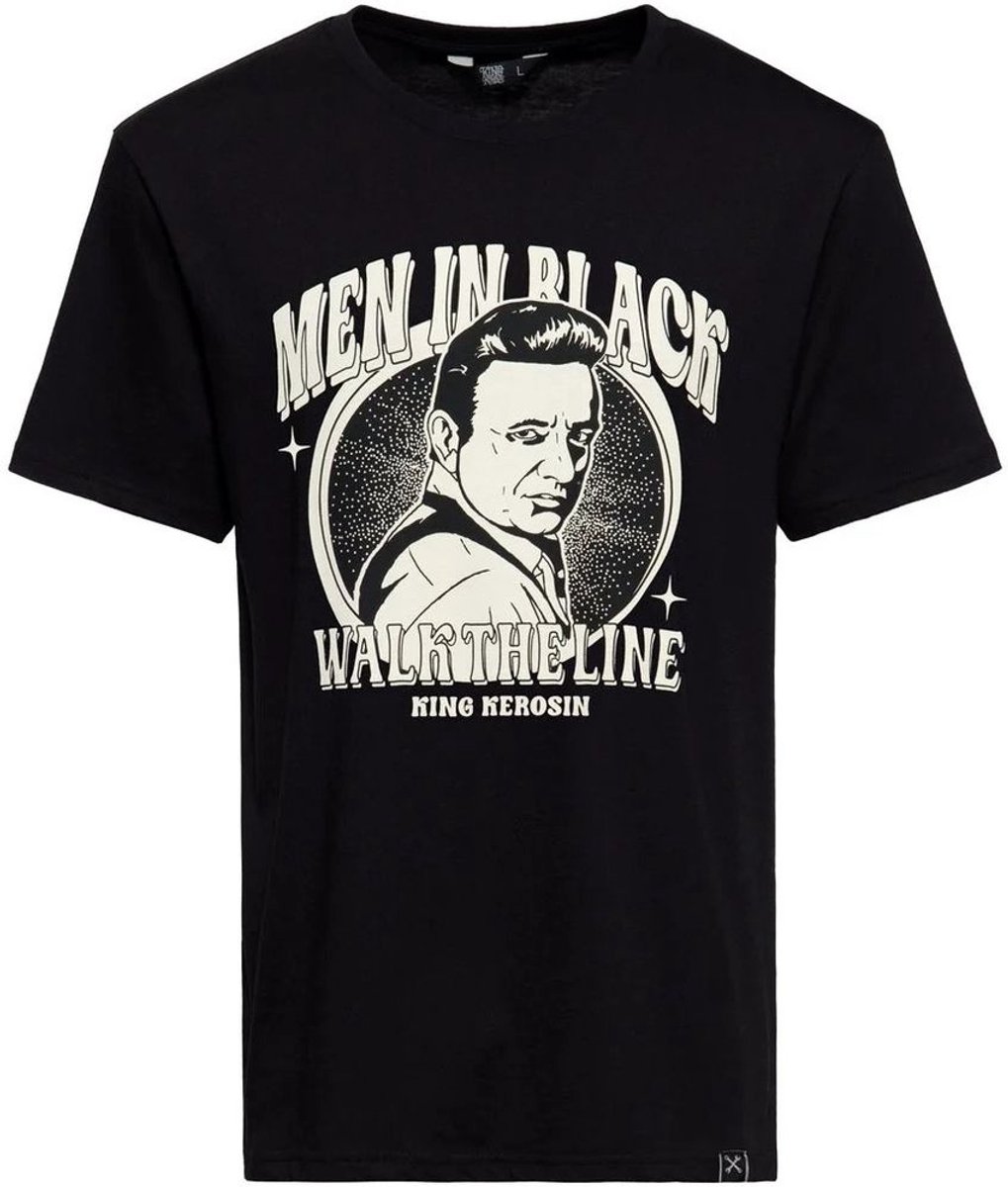 King Kerosin Classic T-shirt Fp ''Man In Black'' KKI41051