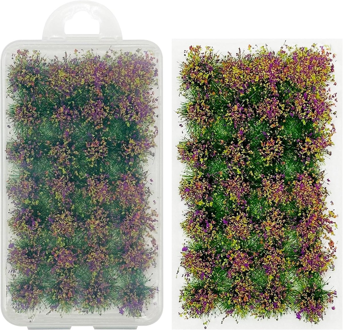 Cayway 28pcs Flower Cluster Model, Static Grass Model, Flower Vegetation Groups, Grass Pickings Set for DIY Miniature - ShopVlot