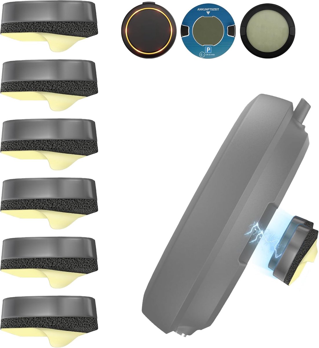 3 Pairs Replacement Metal Plate Sets Compatible with OOONO CO-Driver NO2 and OOONO P-DISC NO2/NO1, Parking Disc Holder - ShopVlot