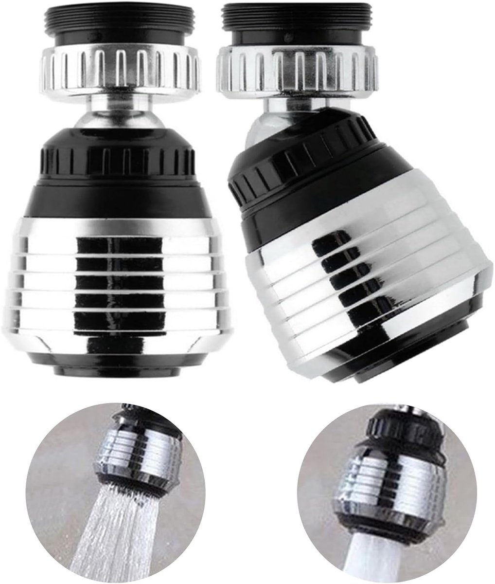 2 Pack Faucet Attachment, 360°Rotatable Faucet Top Unit Multifunctional Water Saver Water Faucet Aerator with Faucet - ShopVlot