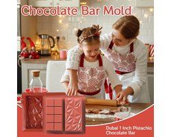 2 Pezzi Stampi per Cioccolatini in silicone, 25x19x2.5cm Stampi per Cioccolato, Stampo Per Tavoletta Di Cioccolato - ShopVlot
