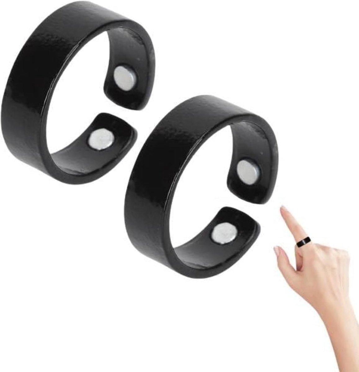 Blood Glucose Control Ring, 2 Pcs Blood Sugar Control Ring for Acupressure for Women Men Adjustable Blood Sugar - ShopVlot