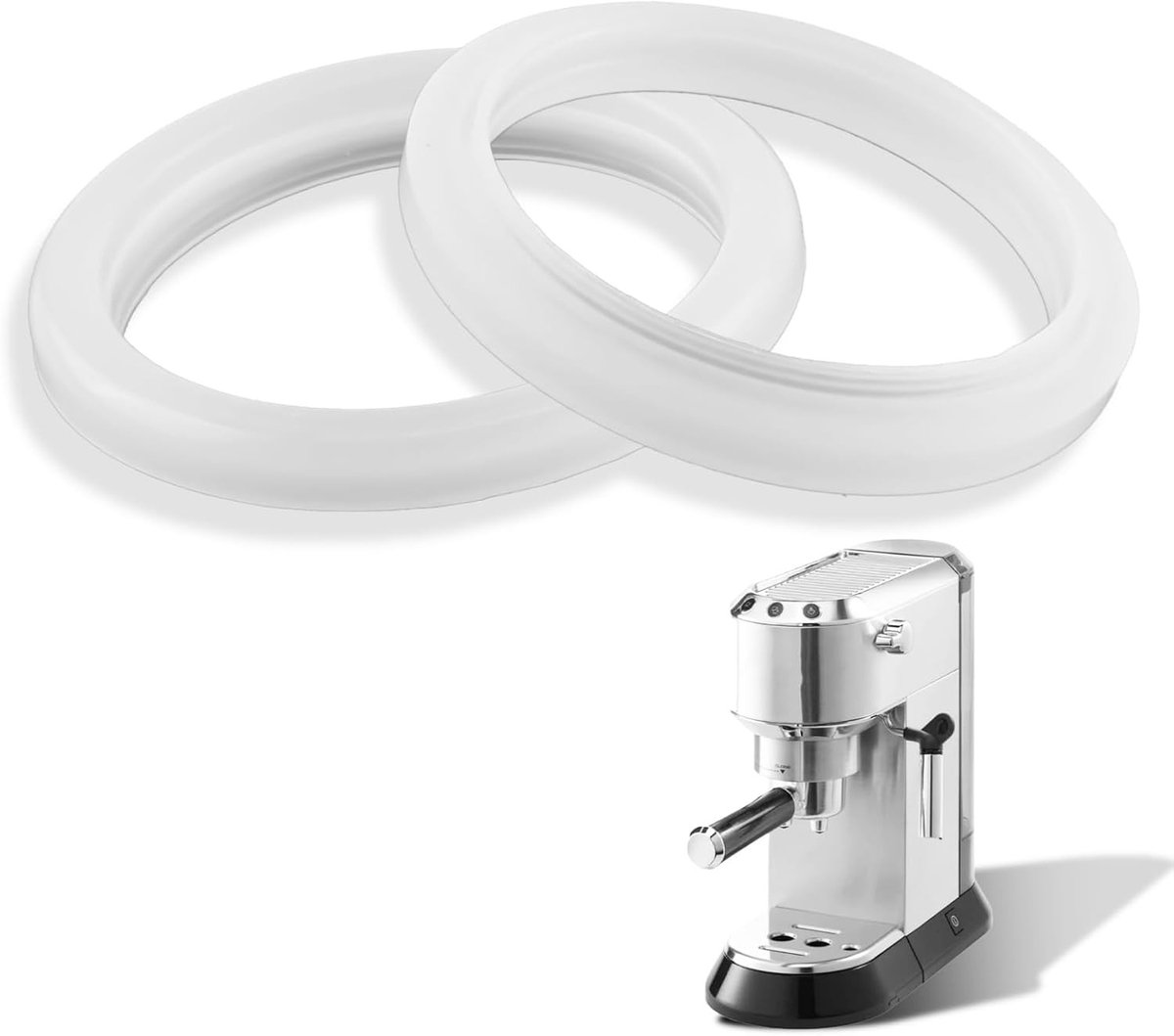 Siliconen afdichting voor koffiezetapparaten, vervangingsonderdeel voor DeLonghi EC680, EC685, EC820, EC850, EC860, met een buitendiameter van 58 mm en binnendiameter van 45 mm, ideaal voor koffieliefhebbers en optimale smaakervaring