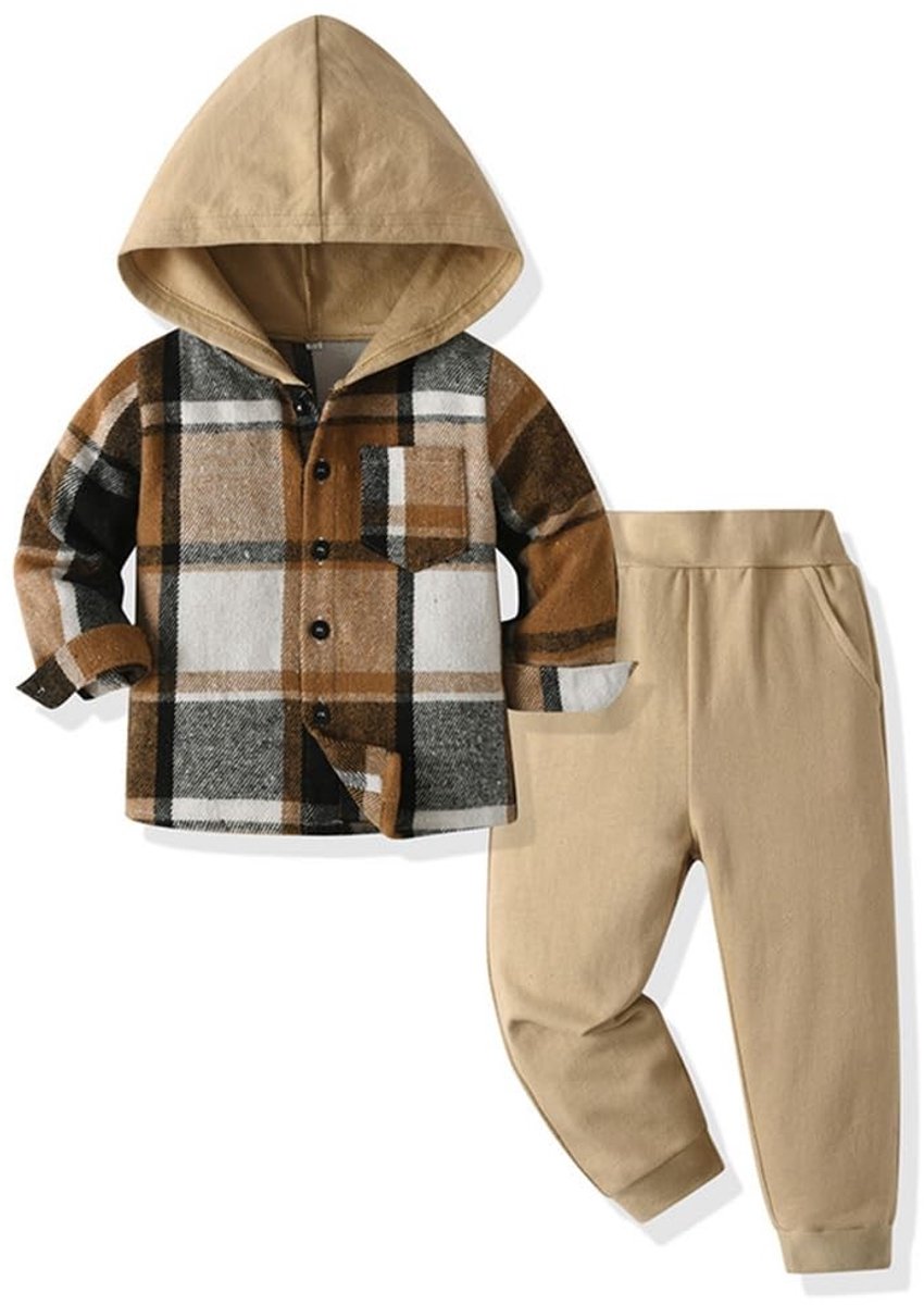 Omgoods - Kledingset voor Baby's met Hoodie en Broek voor Herfst en Winter
