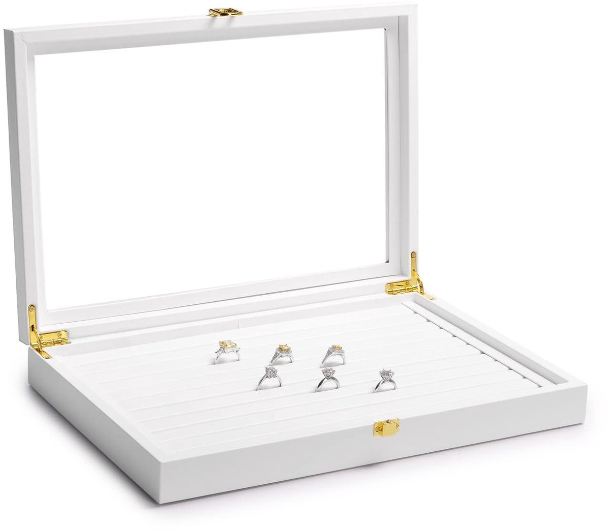 Omgoods - Luxe Sieradenbox met Doorzichtige Deksel