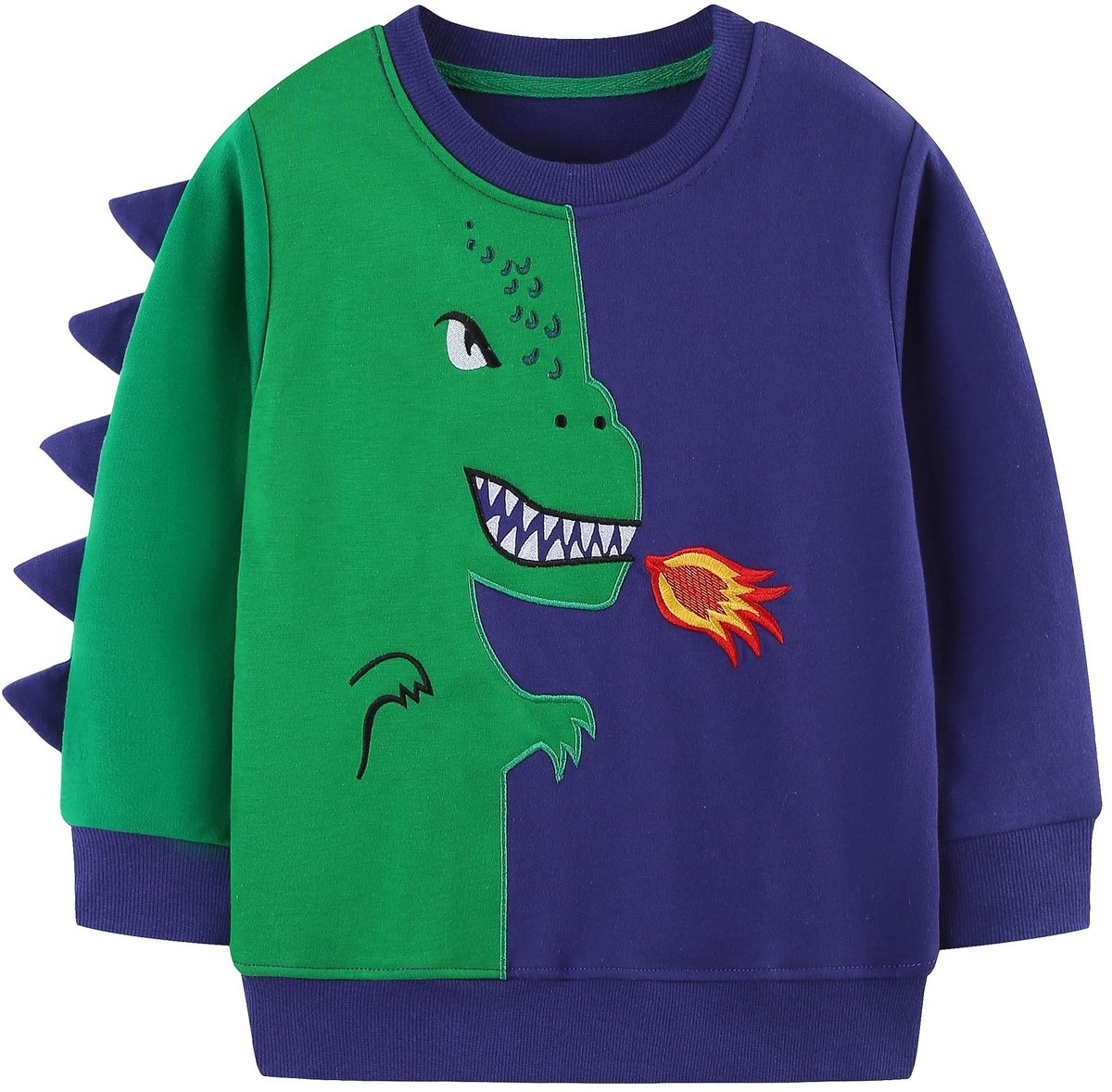 Omgoods - Comfortabele Sweatshirt voor Kinderen met Dinosaurusprint