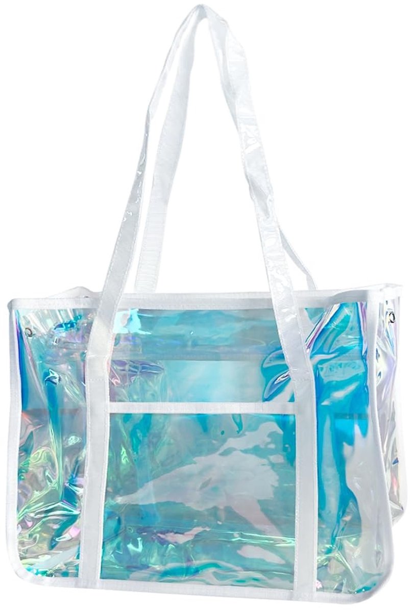 Omgoods - Grote Holografische Strandtas van Waterdicht TPU