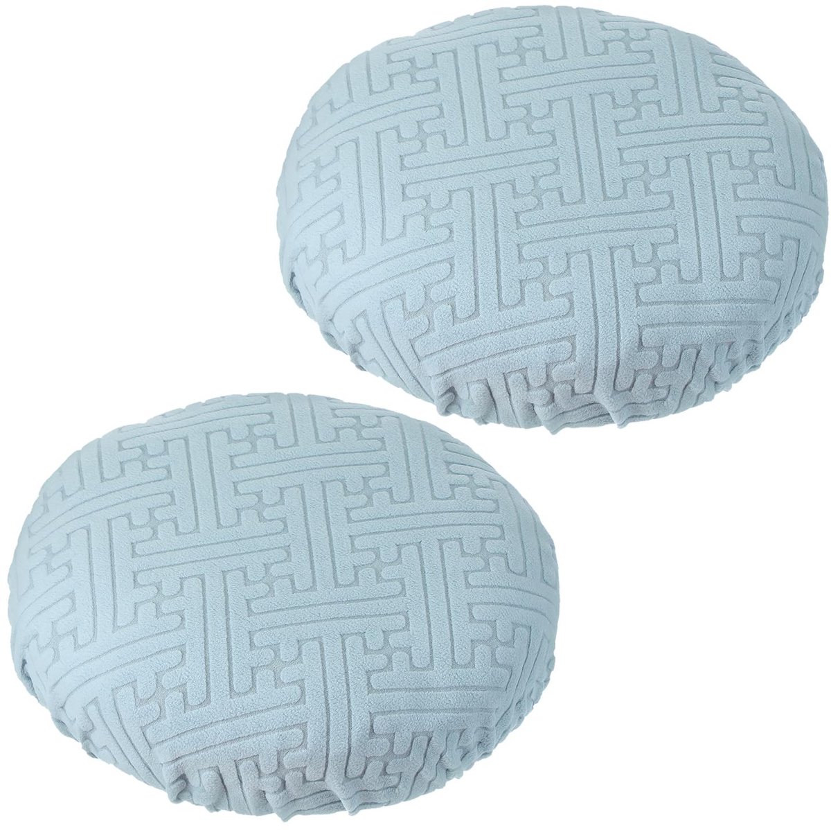 Omgoods - Wasbare Ronde Barstoel Covers Set van 2 voor 35-45cm Stoelen