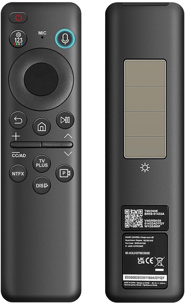 Omgoods - Universele Afstandsbediening voor Samsung Smart TV met Zonne-energie