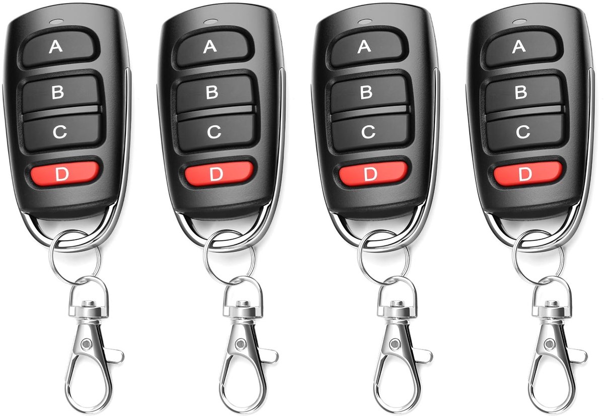 Omgoods - Universele Afstandsbediening voor Garagedeuren met 4 Kanalen