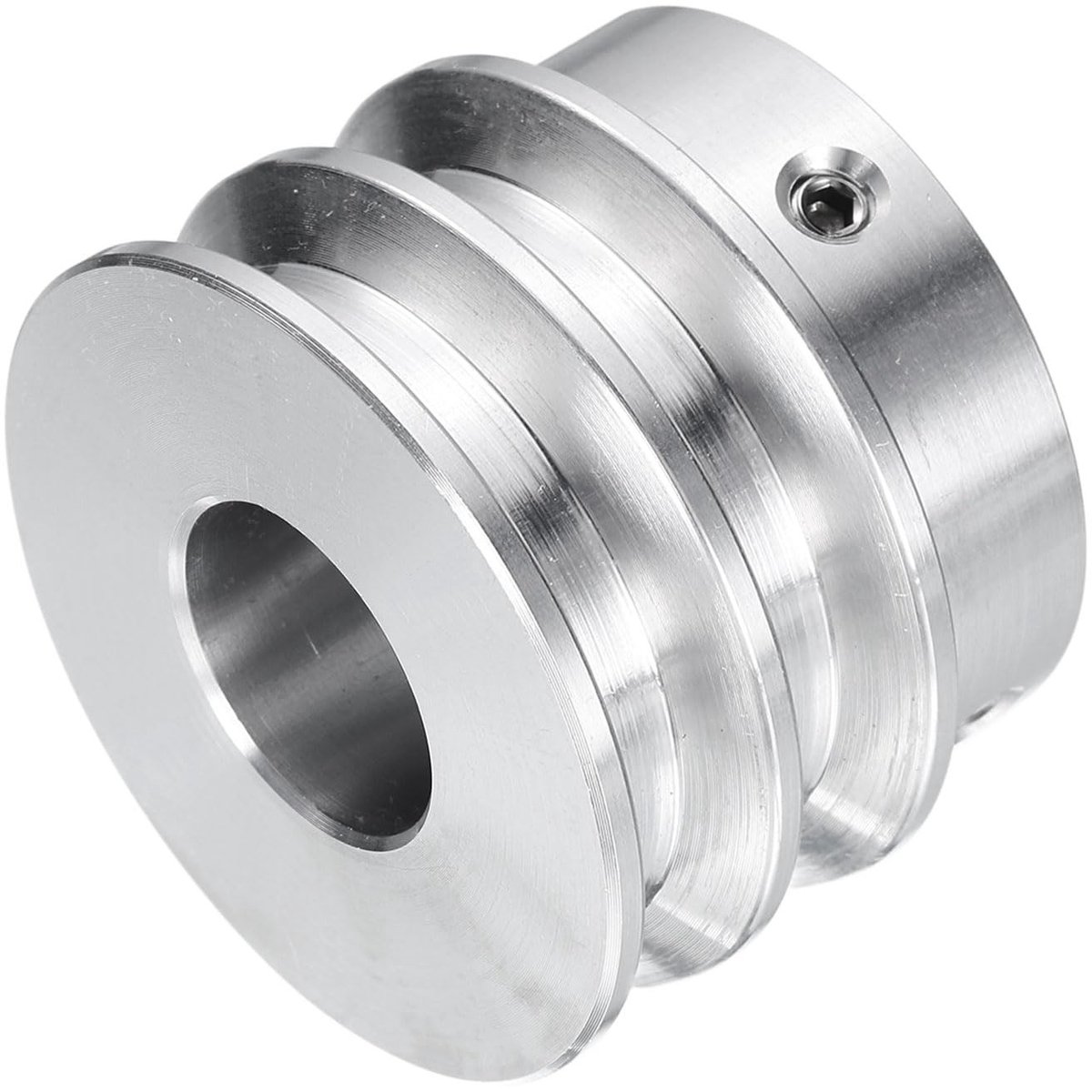 Omgoods - V-Belt Pulley 17mm met Dubbele Groef van Aluminium voor Motoras