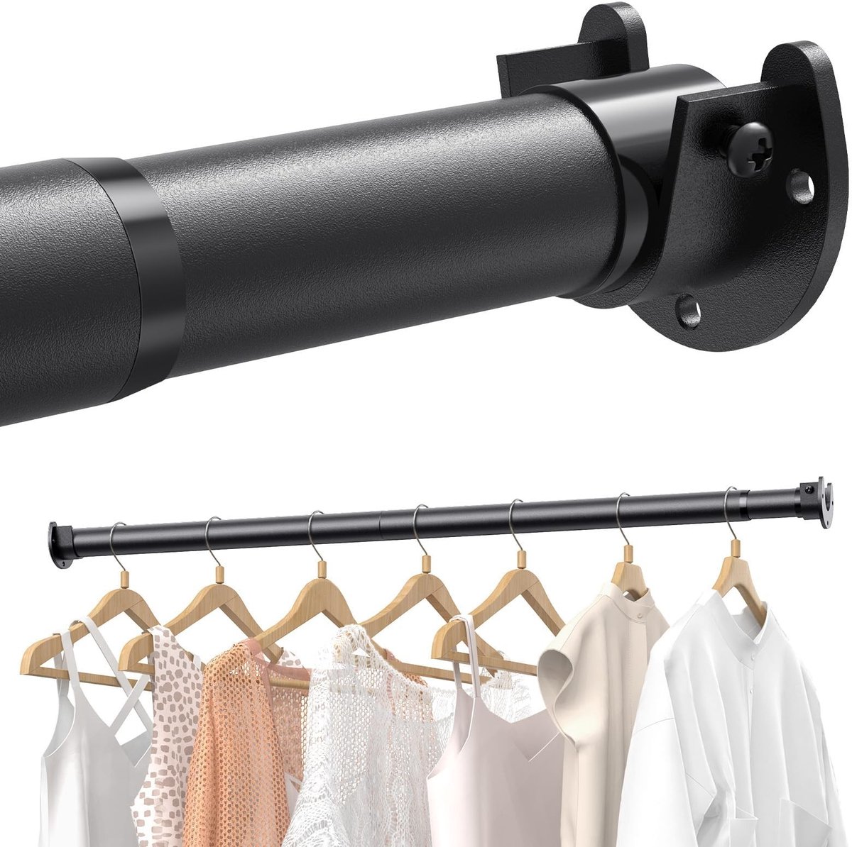 Omgoods - Verstelbare Kledinghanger voor Kast of Camper 43 - 173 cm