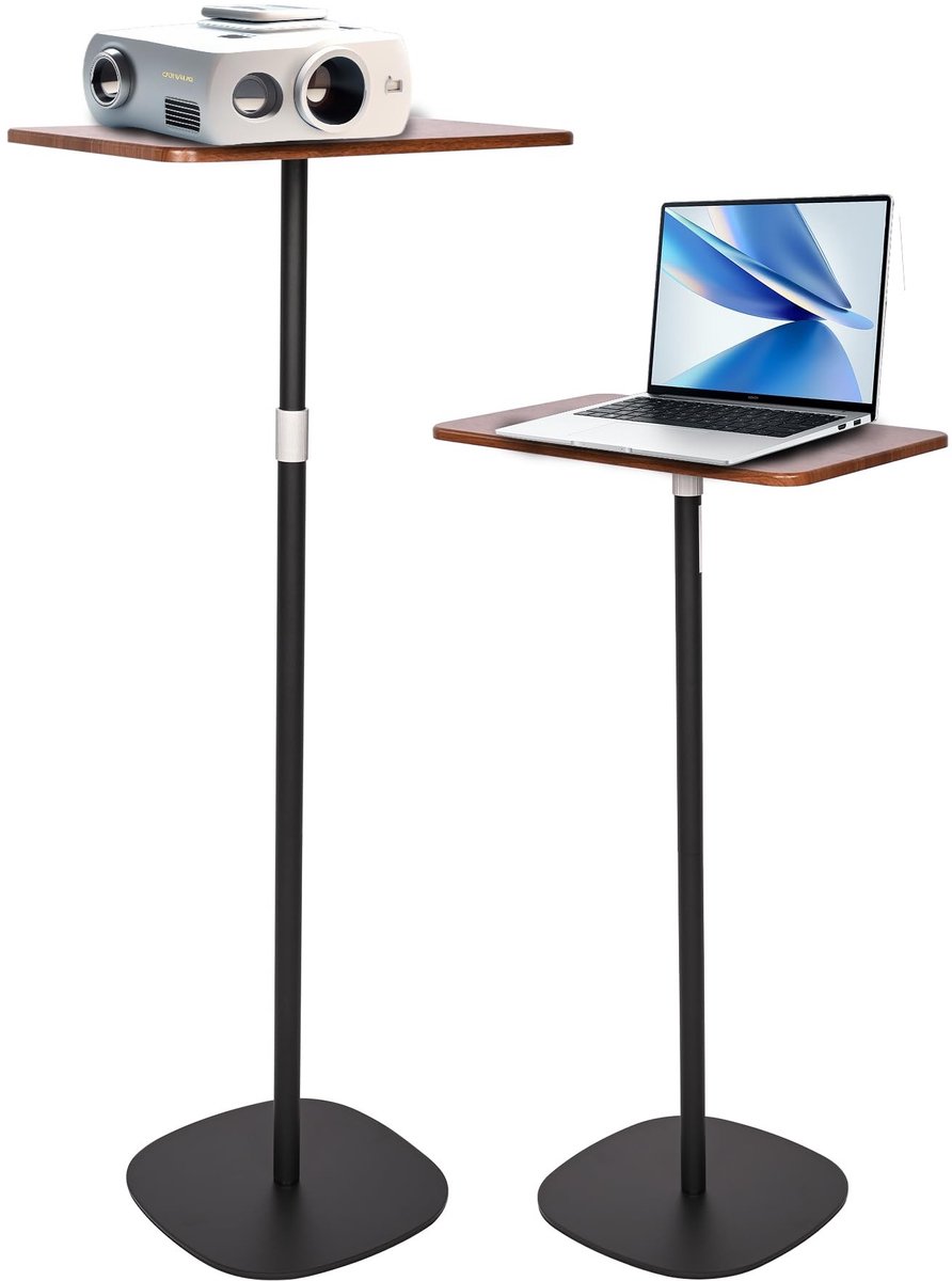 Omgoods - In Hoogte Verstelbare Laptoptafel - Mobiele Bar Tafel voor Thuis en Kantoor