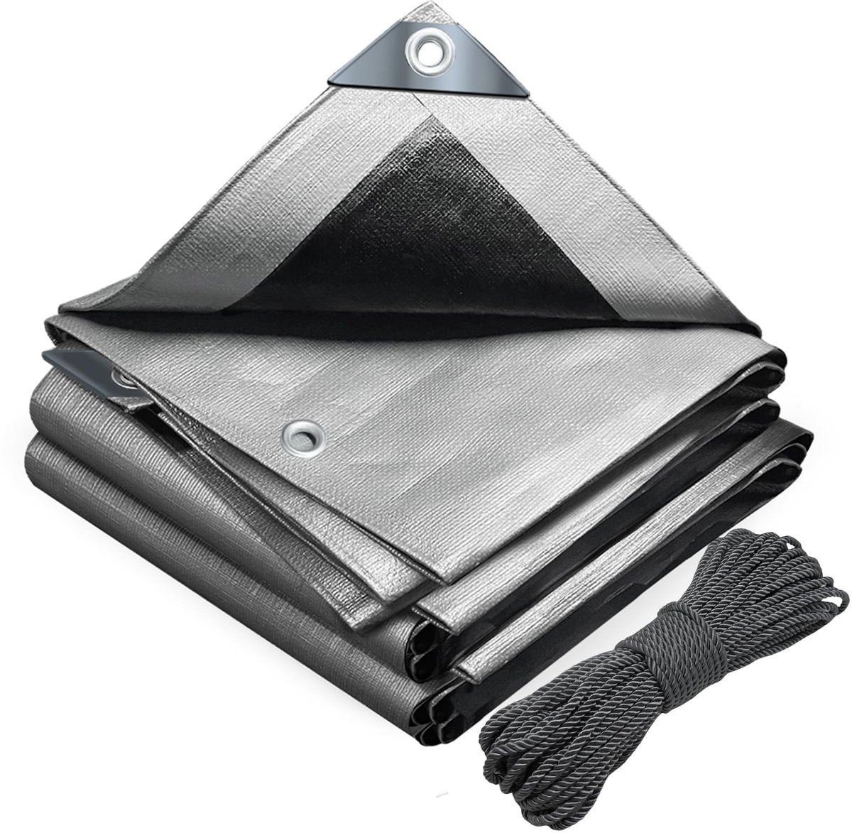 Omgoods - Waterdichte Polyethyleen Zeil 3x4m met Aluminium Oogjes