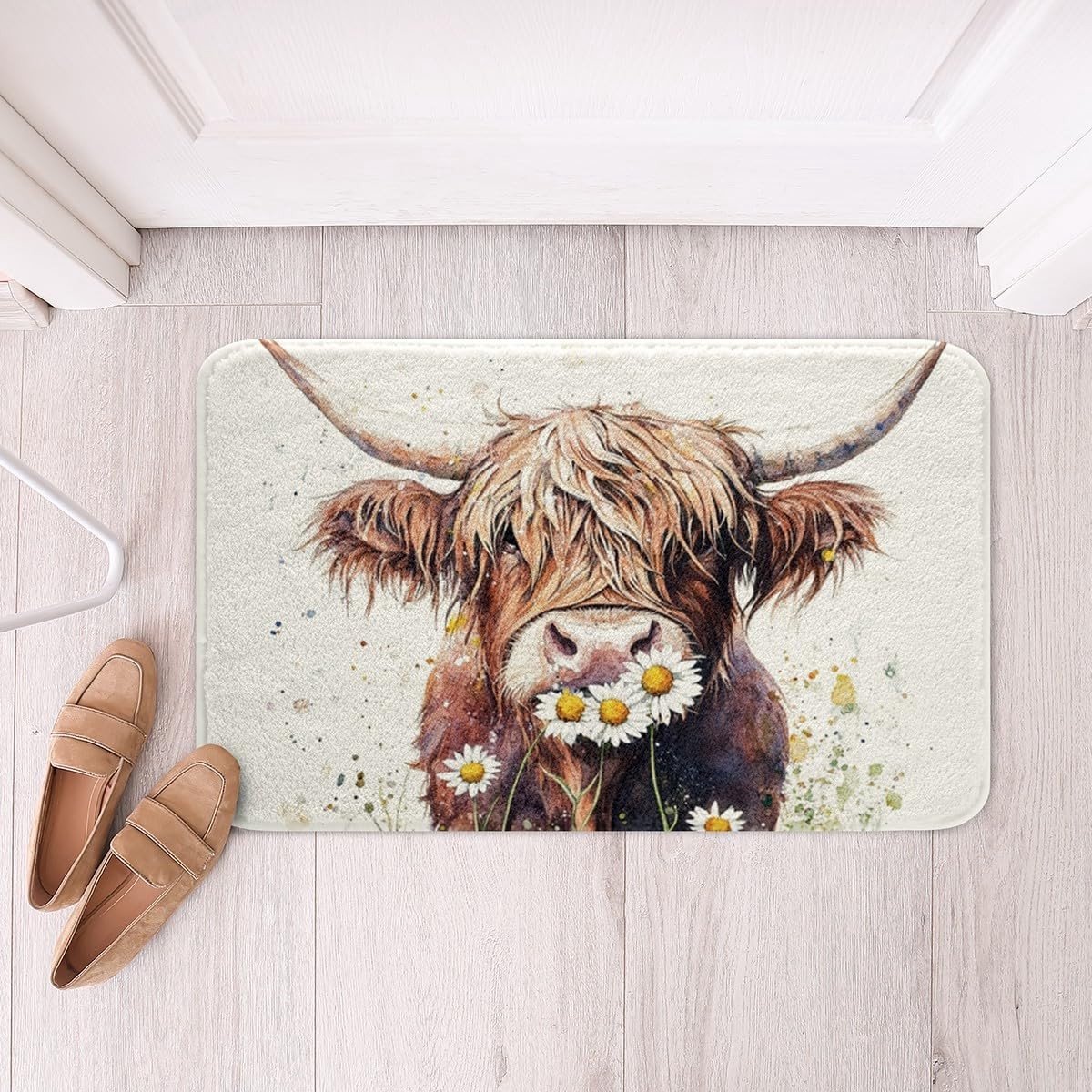 Omgoods - Highland Cattle Badmat 40 x 60 cm voor Badkamer