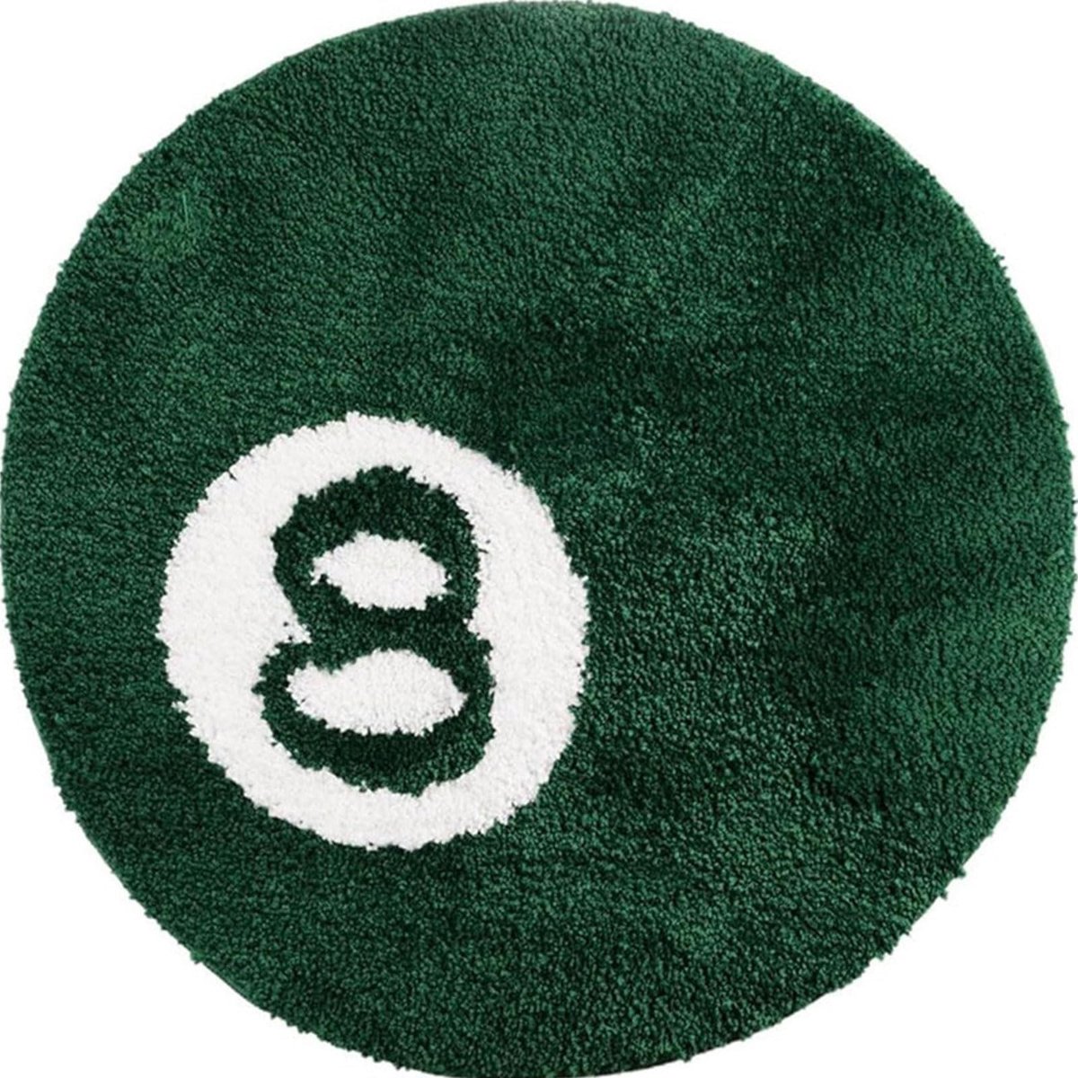 Omgoods - Rond Badmat met 8 Ballen en Antislip 60 x 60 cm