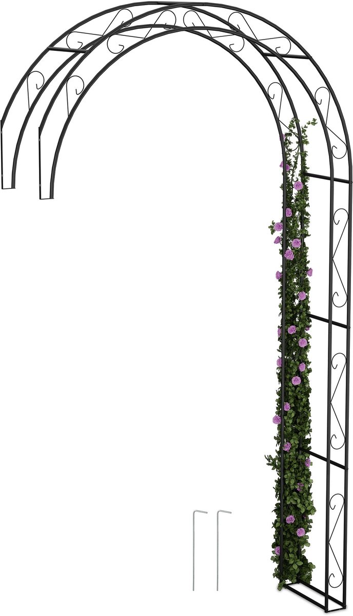 Omgoods - Metalen Rozenboog voor Klimplanten in de Tuin, Decoratief Element