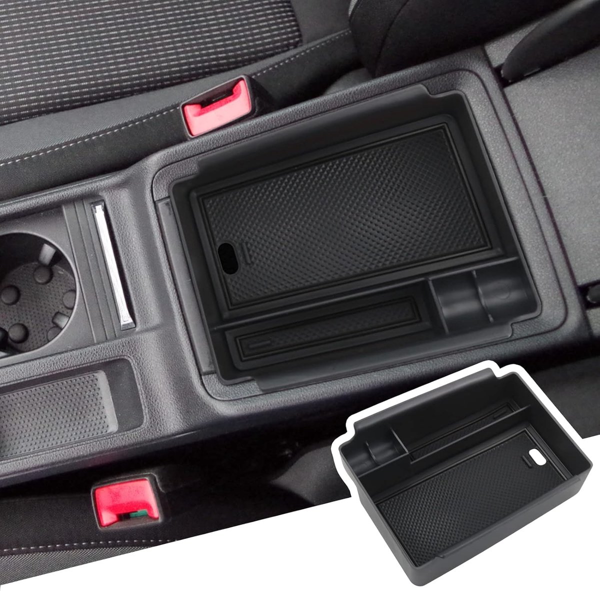 Center Console Opbergdoos Skoda Octavia 4 IV MK4 RS Combi 2020-2025 - ABS Kunststof - Met Antislipmat - ShopVlot