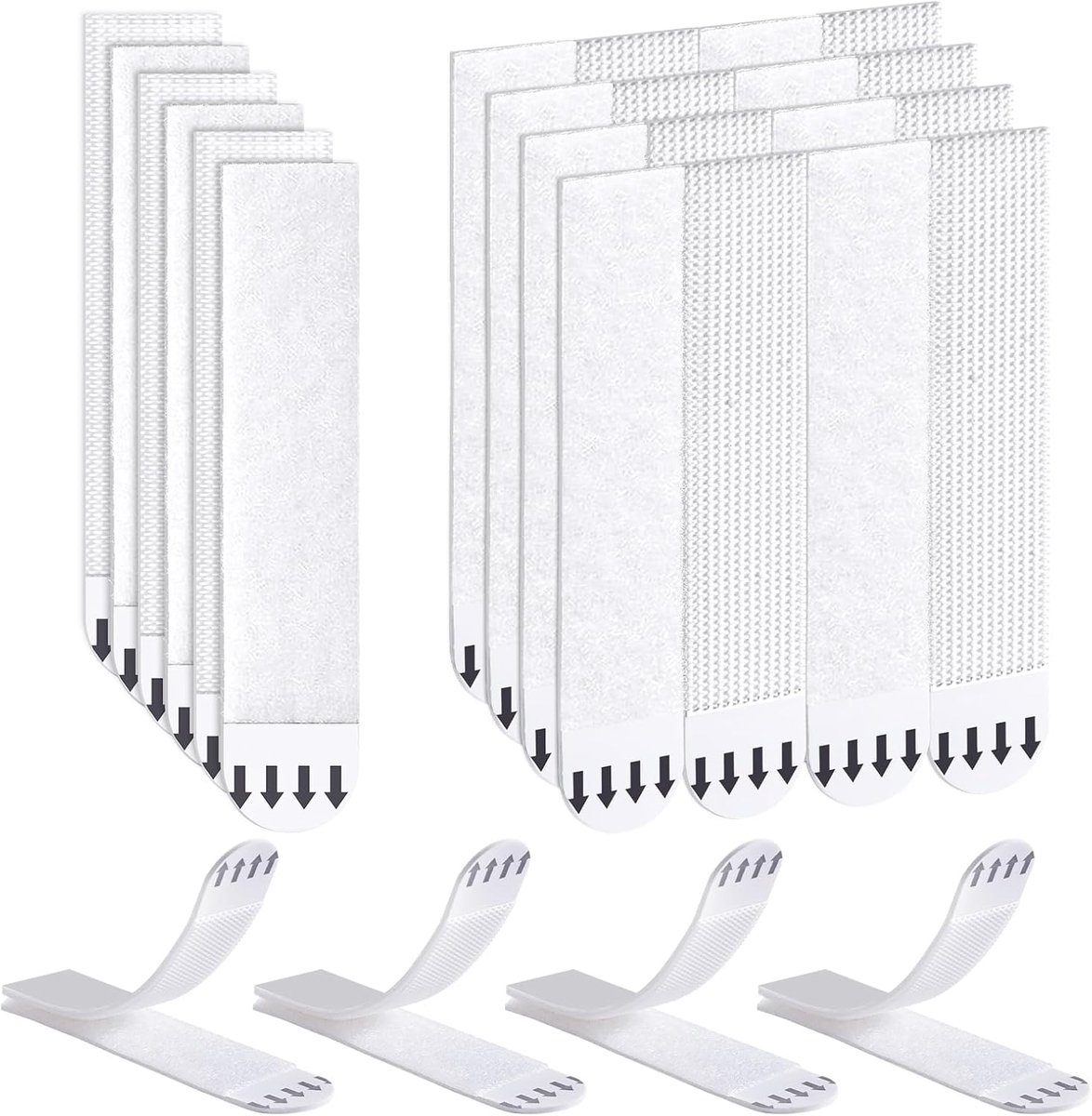 SnelShoppen - Lijm Strips voor Foto's Ophangen zonder Boren - 15 Paar/32 Stuks, Tot 1.7 Kg, Restvrij, Ideaal voor Fotolijsten en Decoraties