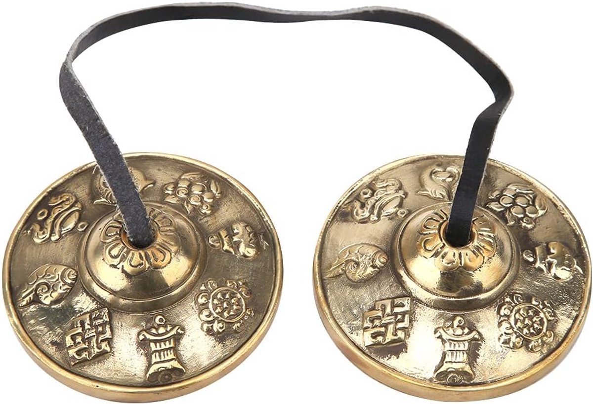 SnelShoppen - Tibetaanse Bel, Boeddhistische Percussie Instrumenten, Tingsha Cymbals voor Yoga, Meditatie, Zen Oefening, Geluidstherapie, Healing, Hog