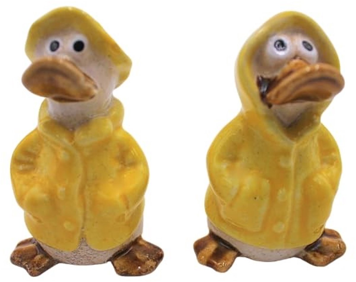 Omgoods - Set van 2 Decoratieve Eendenfiguren voor de Tuin