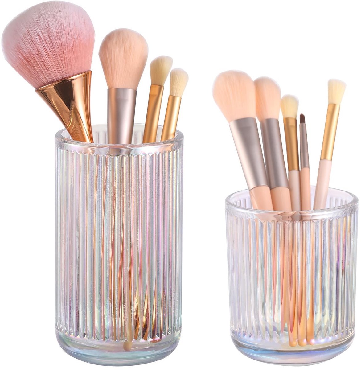 Omgoods - Kristalglas Make-up Borstelhouder Organizer voor Badkamer