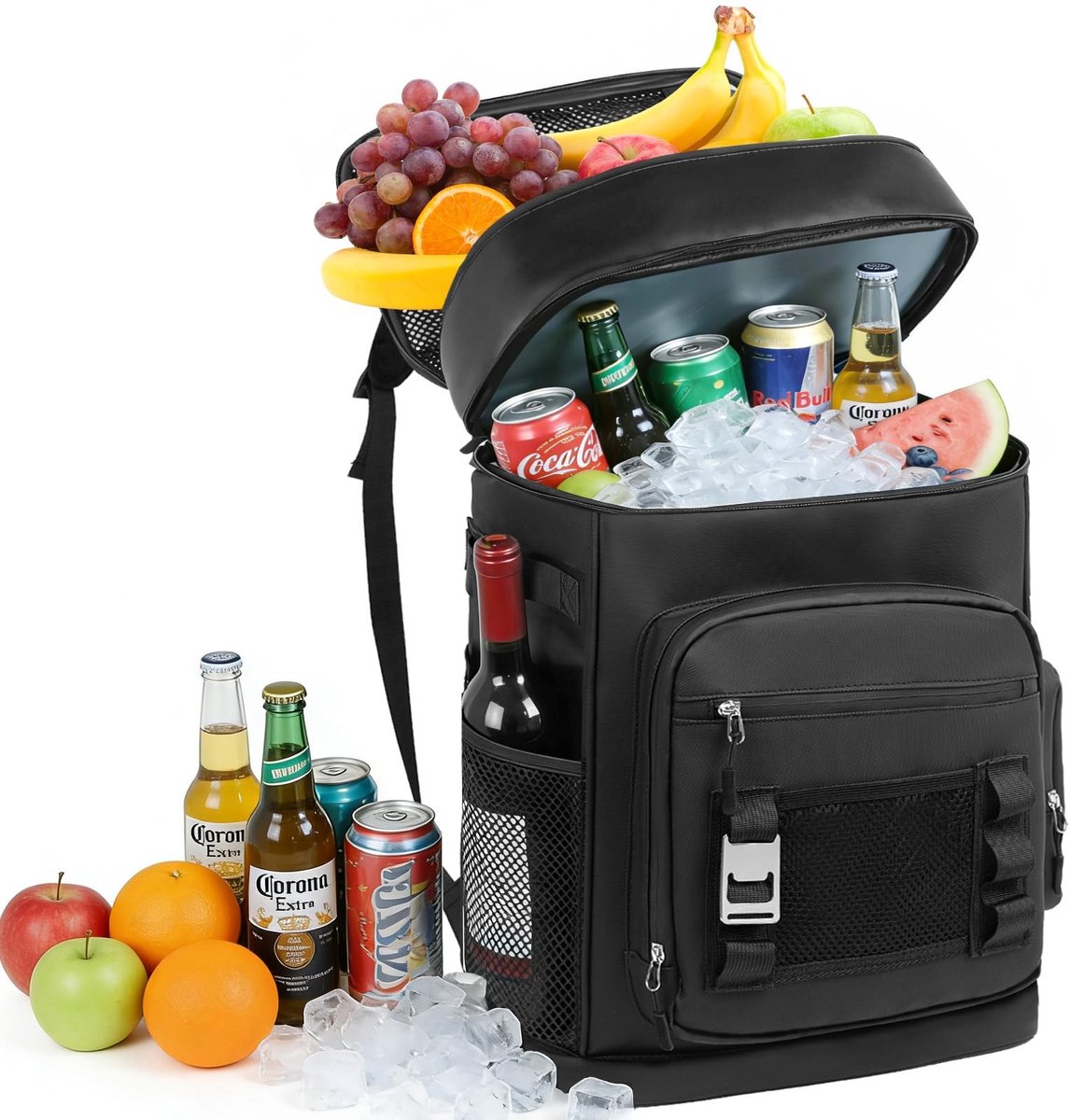 Omgoods - 30L Koelrugzak - Waterdicht en Geïsoleerd, Zwart