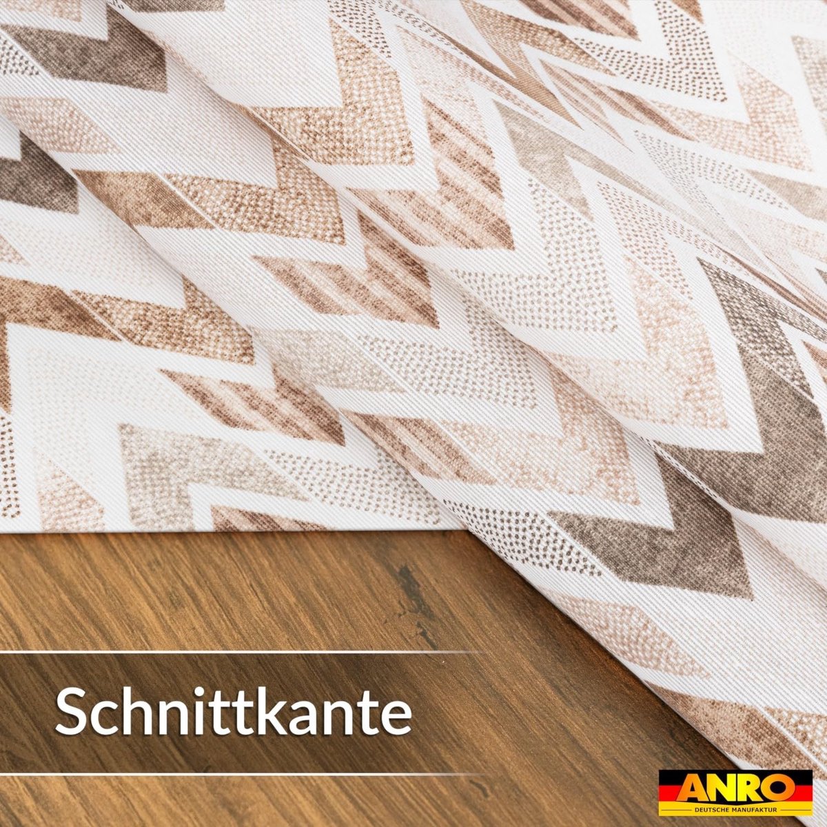 Omgoods - Afwasbaar Tafelkleed met Ziggypatroon, Ovaal 180 x 140 cm