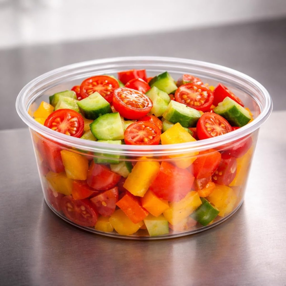 Omgoods - Stapelbare Plastic Maaltijdcontainers met Deksel 400ml