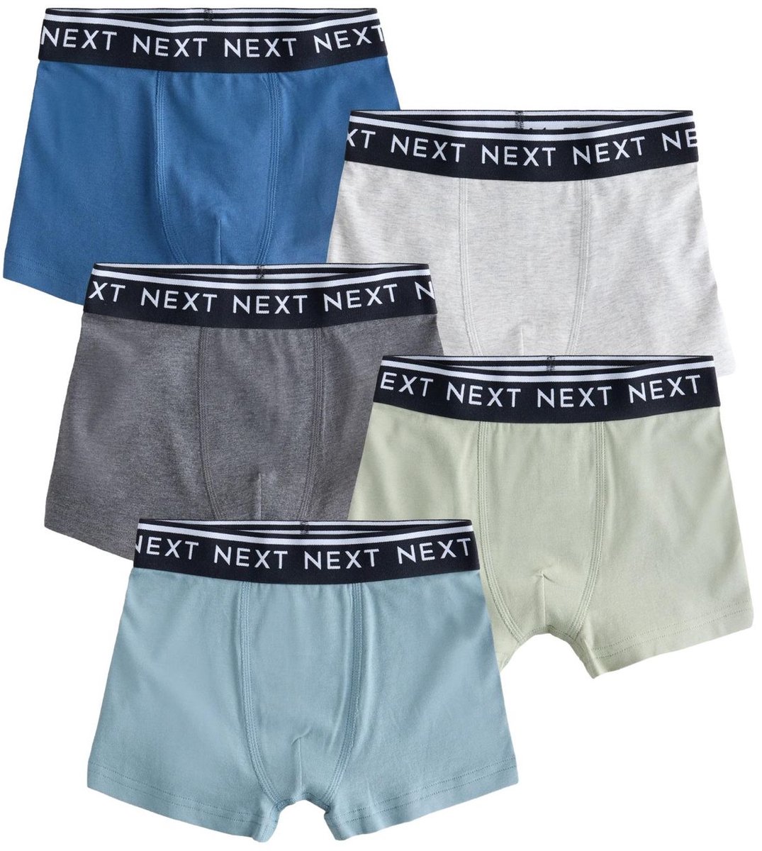Next - Jongens - Set van 5 boxershorts - Blauw