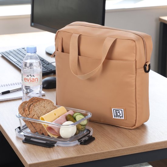 Brisby 4 Laags Geïsoleerde Koeltas - Lunchtas 7 liter - Camel Brown van Brisby — afbeelding 4