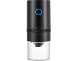 Draagbare elektrische koffiemolen, USB oplaadbare koffiemolen, elektrische koffiemolen, kleine koffiemolen (zwart)