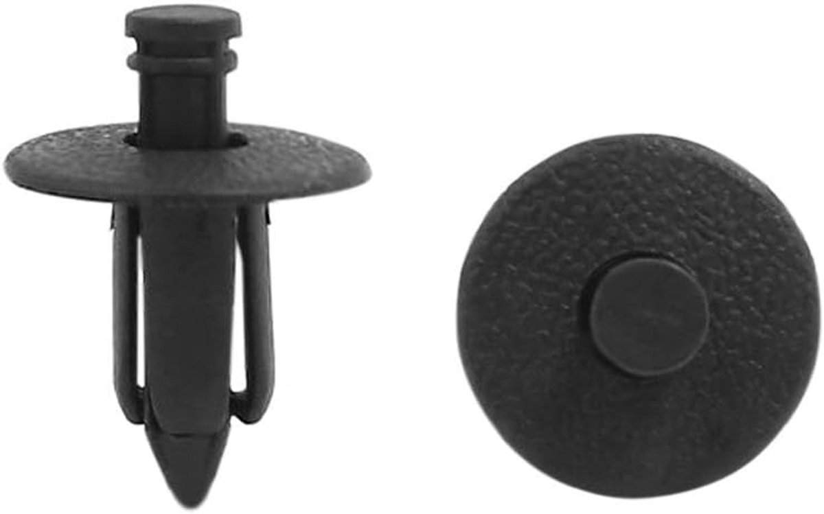 sourcingmap 30st Zwart Kunststof klinknagel Trim Bevestiging Moulding Clips 7 x 12 x 17mm